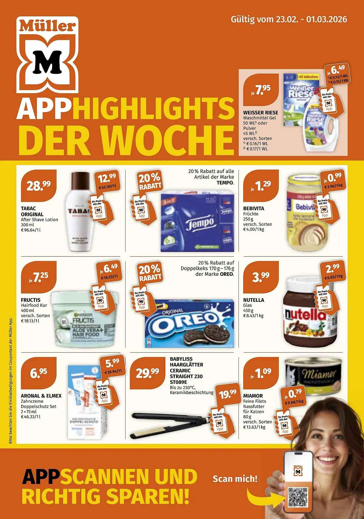 Müller Flugblatt von 23. Februar bis 1. März 2026 - Flugblätt seite  1