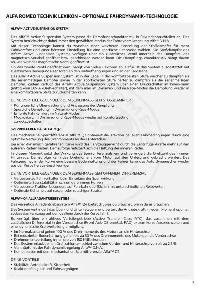Alfa Romeo Giulia von 20. Februar bis 20. Februar 2026 - Flugblätt seite  5
