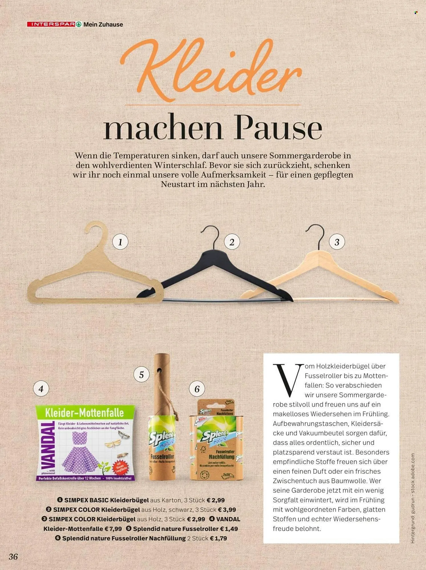 Interspar Flugblatt von 29. September bis 31. Dezember 2025 - Flugblätt seite 36