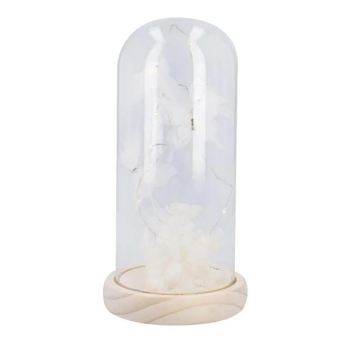 LED-Glocke Schmetterling, weiß, 22 cm