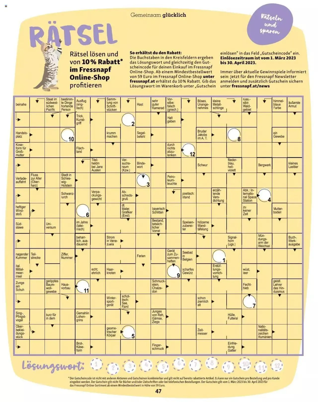 Fressnapf Friends 02/2023 von 1. März bis 31. Dezember 2023 - Flugblätt seite 47