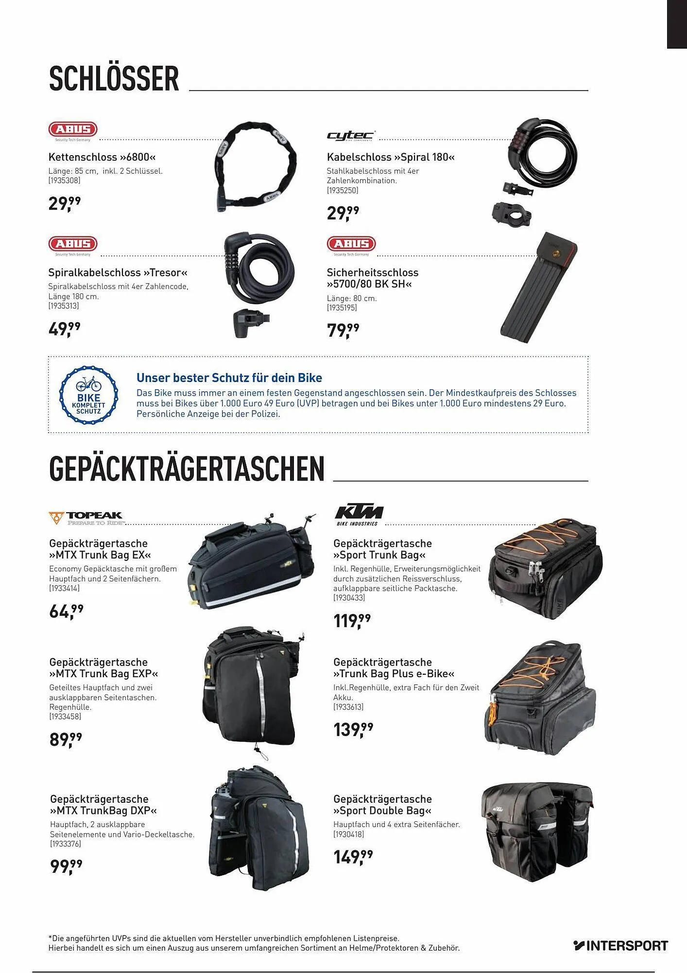 Intersport Flugblatt von 3. April bis 31. Dezember 2023 - Flugblätt seite 39