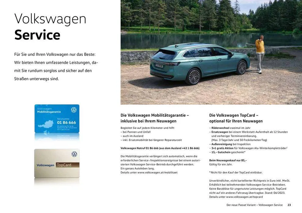 Volkswagen The new Passat von 16. Februar bis 16. Februar 2025 - Flugblätt seite 23