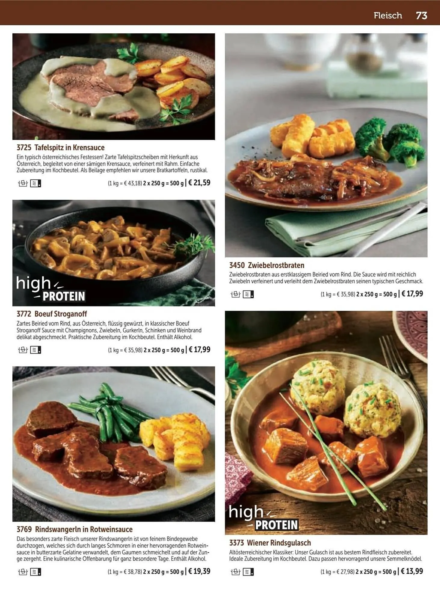 Bofrost Katalog von 13. September bis 6. März 2026 - Flugblätt seite 73