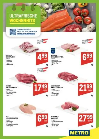 METRO Flugblatt Food von 10. August bis 14. August 2026 - Flugblätt seite  1