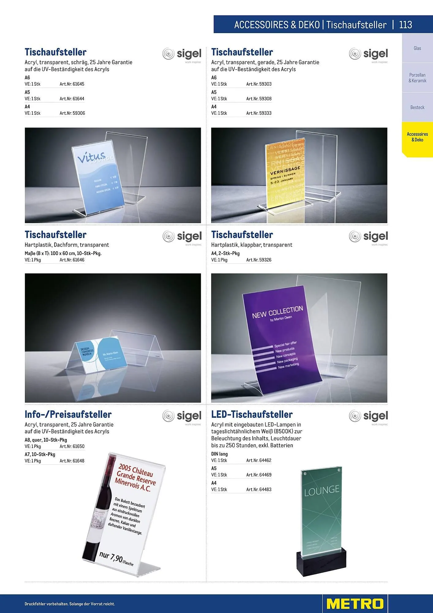 Metro Flugblatt von 25. März bis 31. Dezember 2026 - Flugblätt seite  113