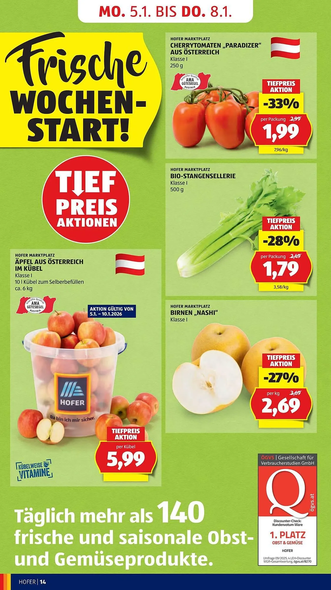 Hofer Flugblatt von 2. Jänner bis 9. Jänner 2026 - Flugblätt seite  16