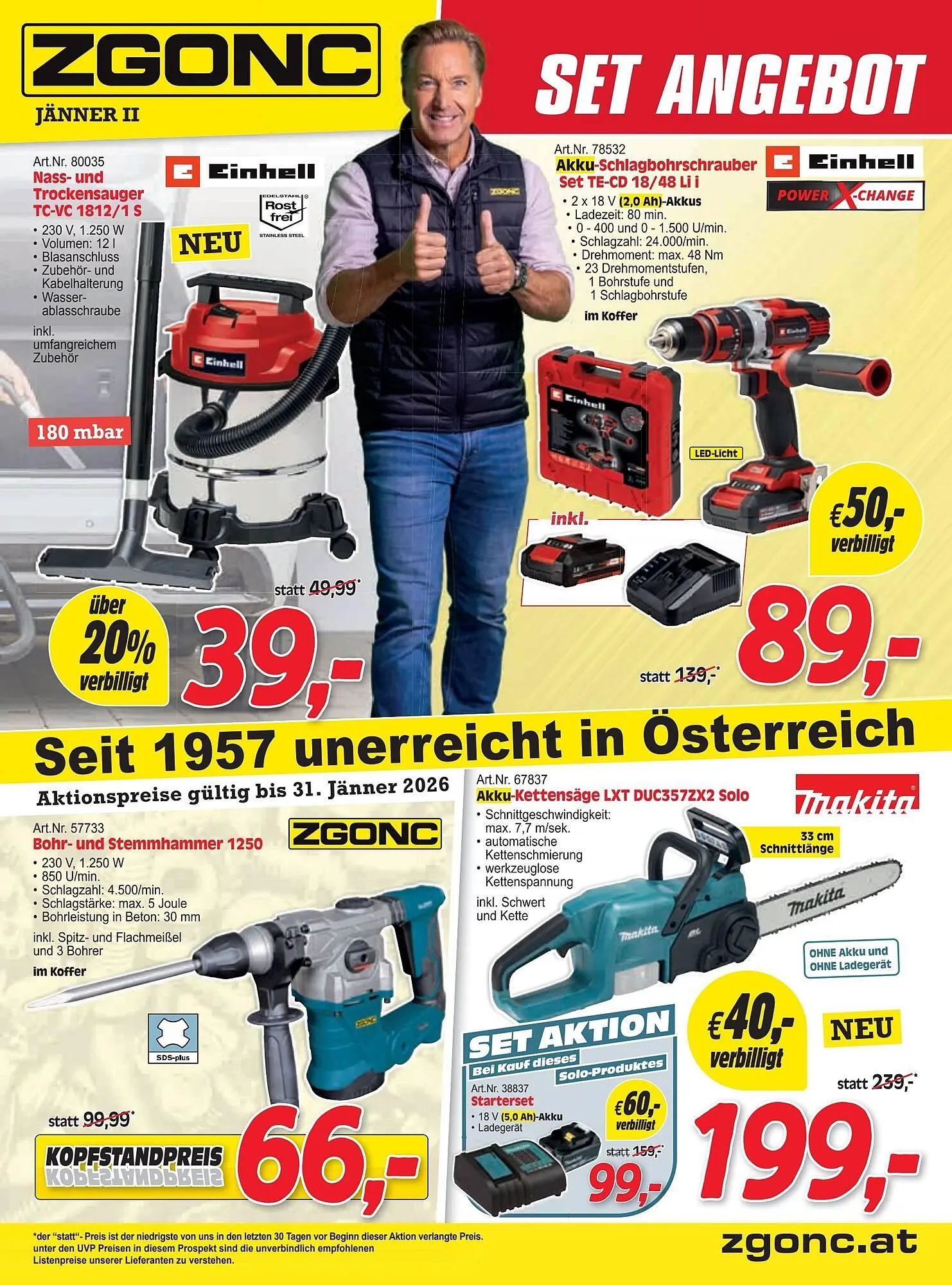 Zgonc Flugblatt von 15. Jänner bis 1. Februar 2026 - Flugblätt seite 1