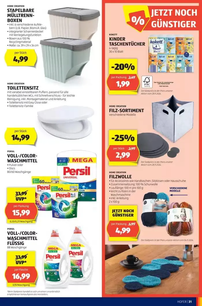 Blättern Sie online im HOFER Flugblatt von 31. Dezember bis 7. Jänner 2025 - Flugblätt seite 35