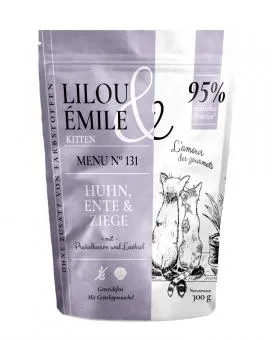 Lilou & Émile mit Ziege, Huhn und Ente für Kitten 300 g