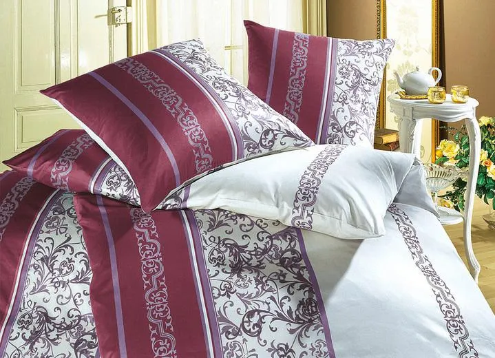 Pflegeleichte Bettwäsche-Garnitur aus 100% Mako-Baumwolle