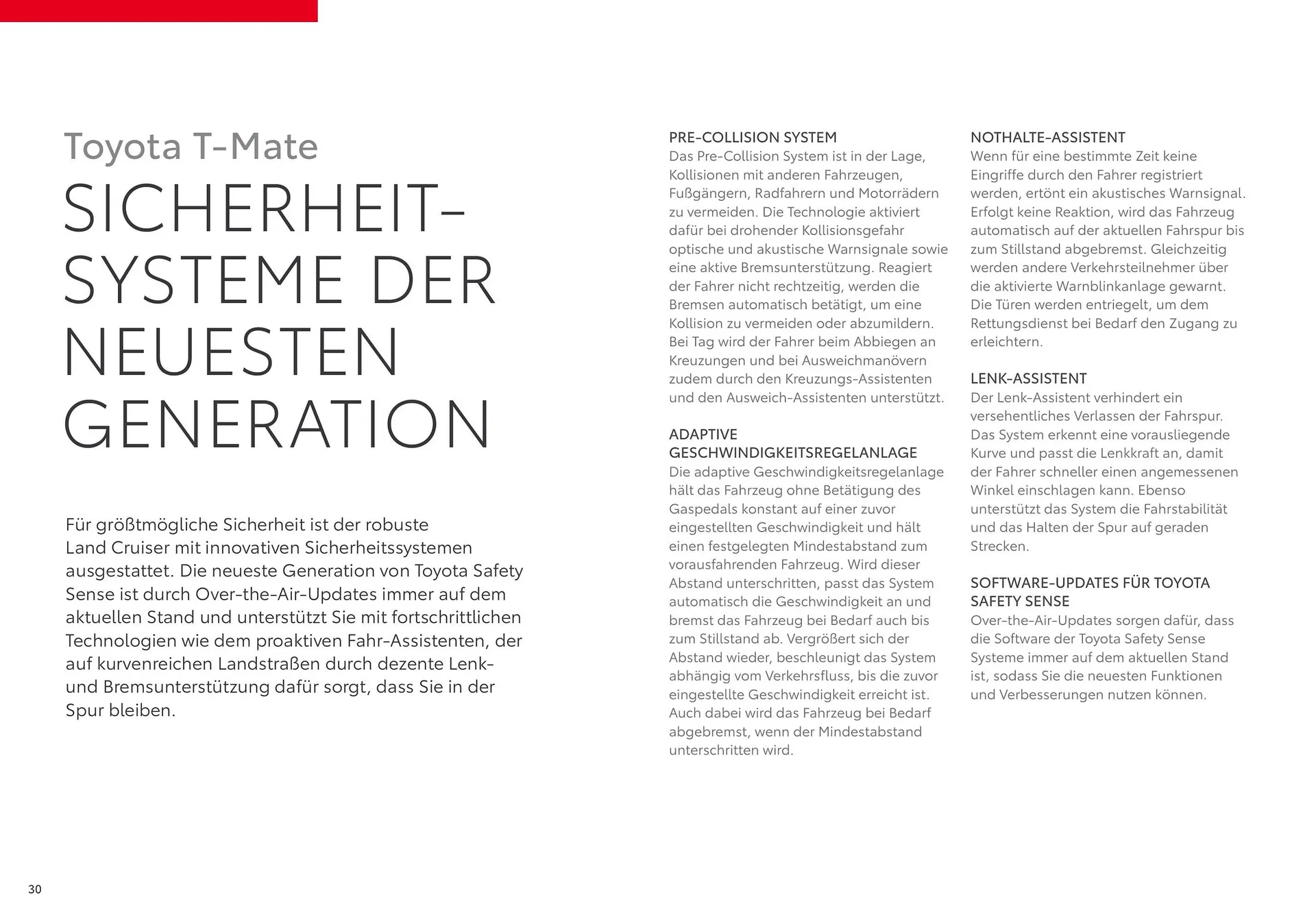 Toyota Flugblatt von 1. April bis 20. Oktober 2026 - Flugblätt seite 30