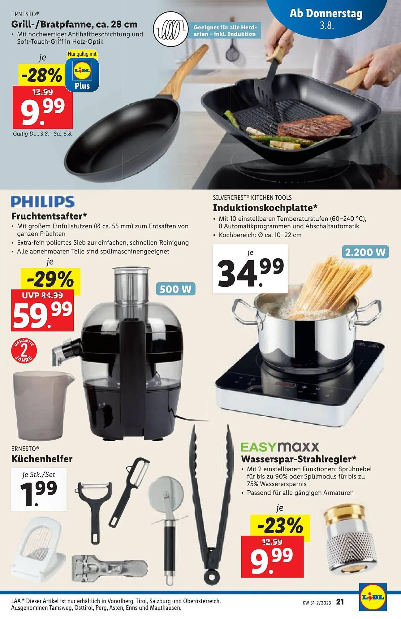 Lidl Flugblatt von 2. August bis 9. August 2023 - Flugblätt seite  21