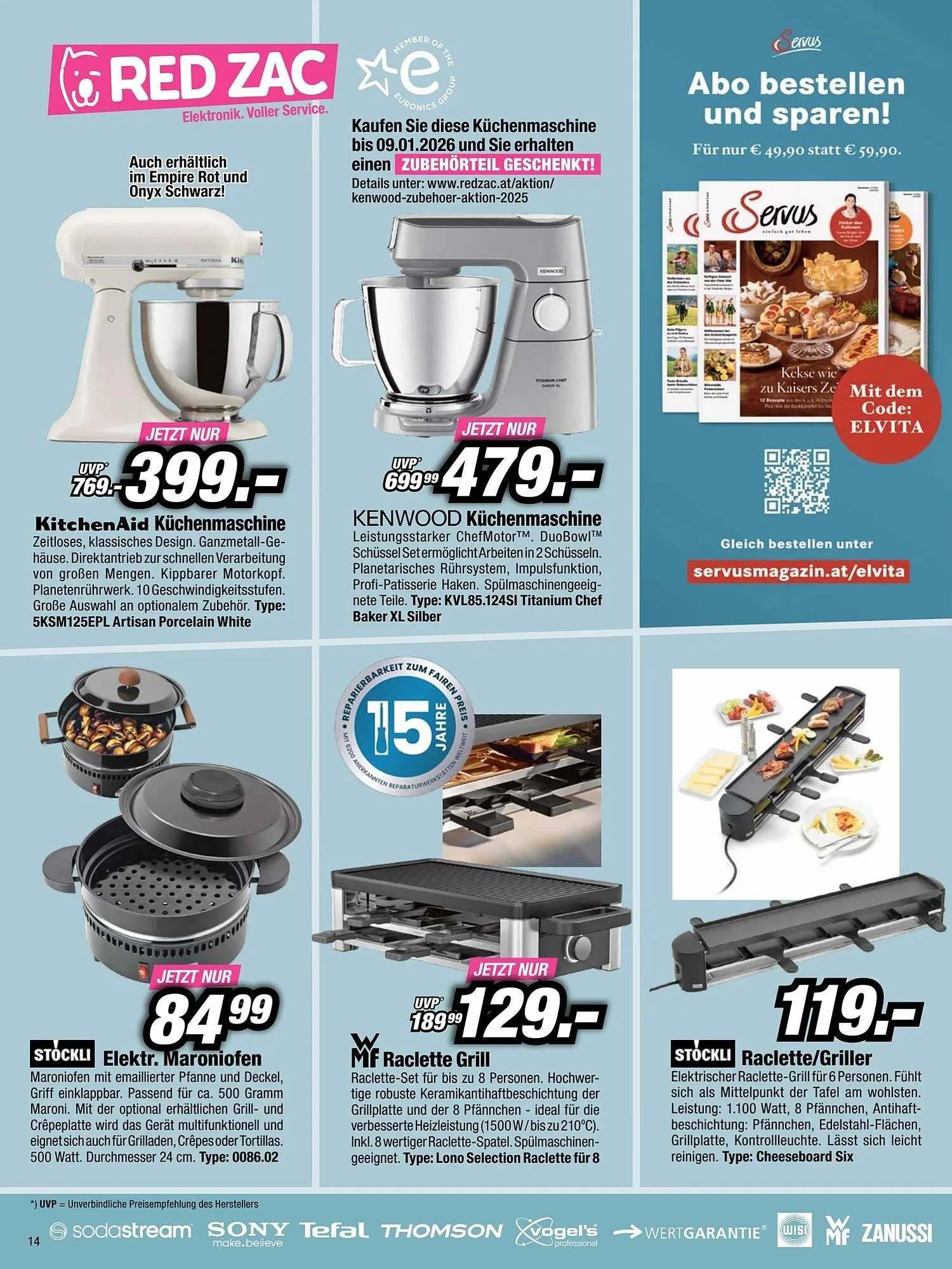 Red Zac Flugblatt von 23. November bis 11. Dezember 2025 - Flugblätt seite  14