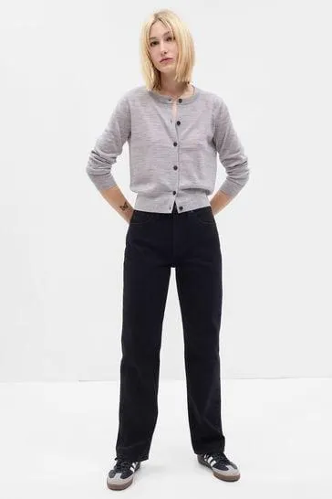 Gap Kurze Strickjacke aus Merinowolle