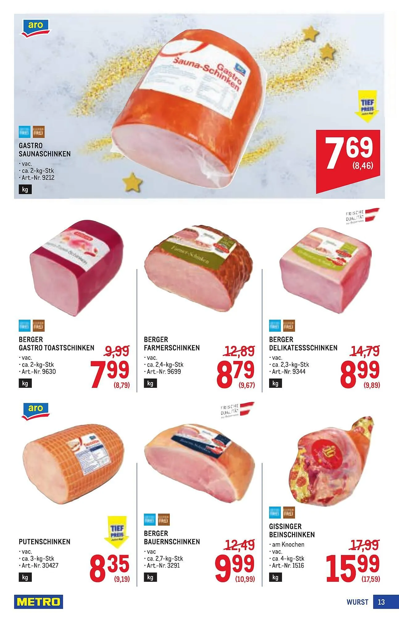 Metro Flugblatt von 11. Dezember bis 7. Jänner 2026 - Flugblätt seite  13