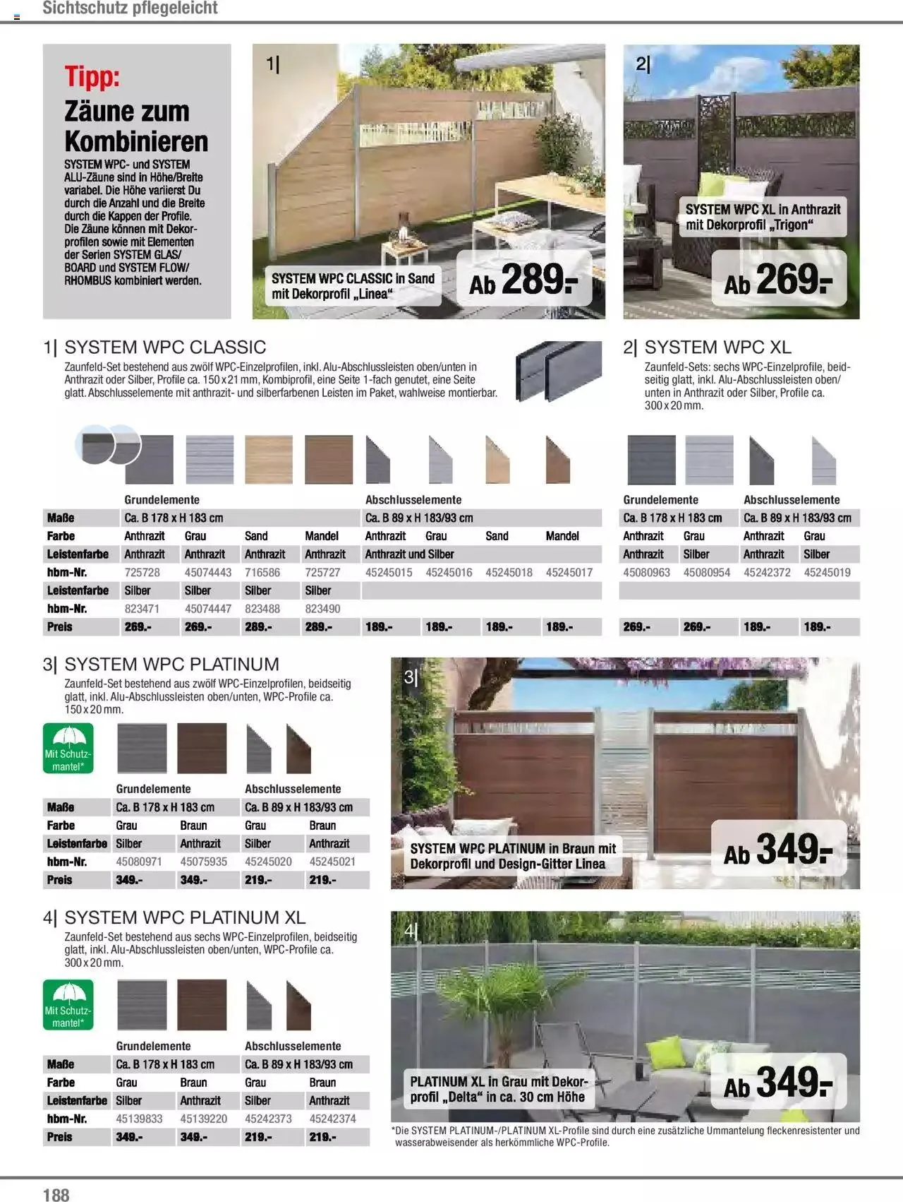 Hagebau Gartenjahr 2023 von 7. März bis 31. Dezember 2023 - Flugblätt seite 188