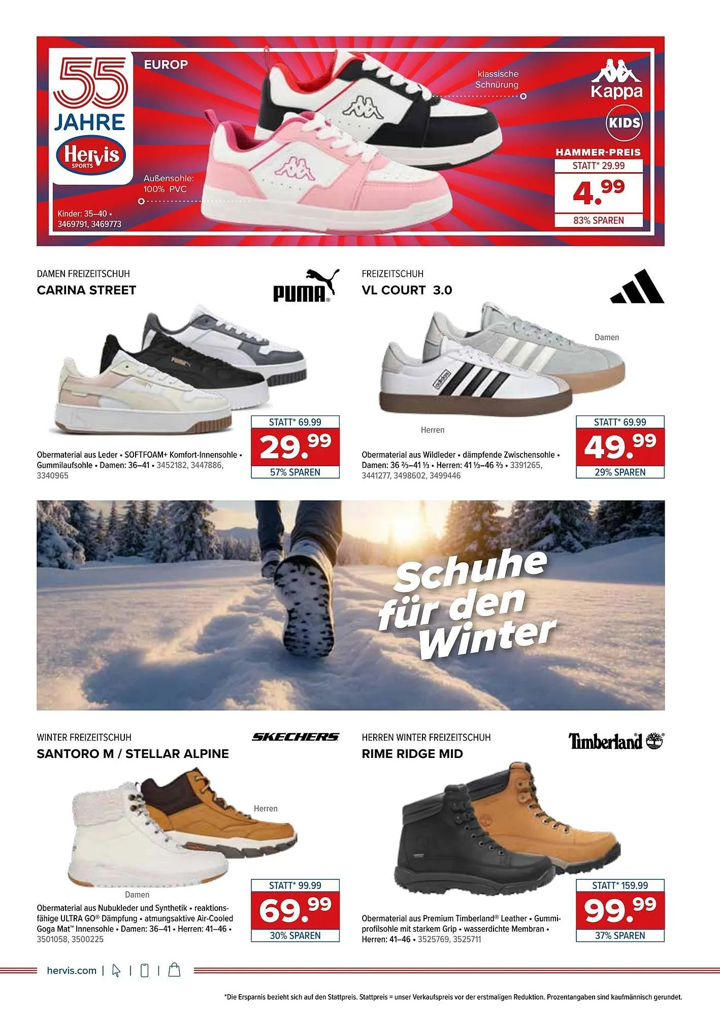 Hervis Flugblatt von 9. Dezember bis 17. Dezember 2025 - Flugblätt seite 10