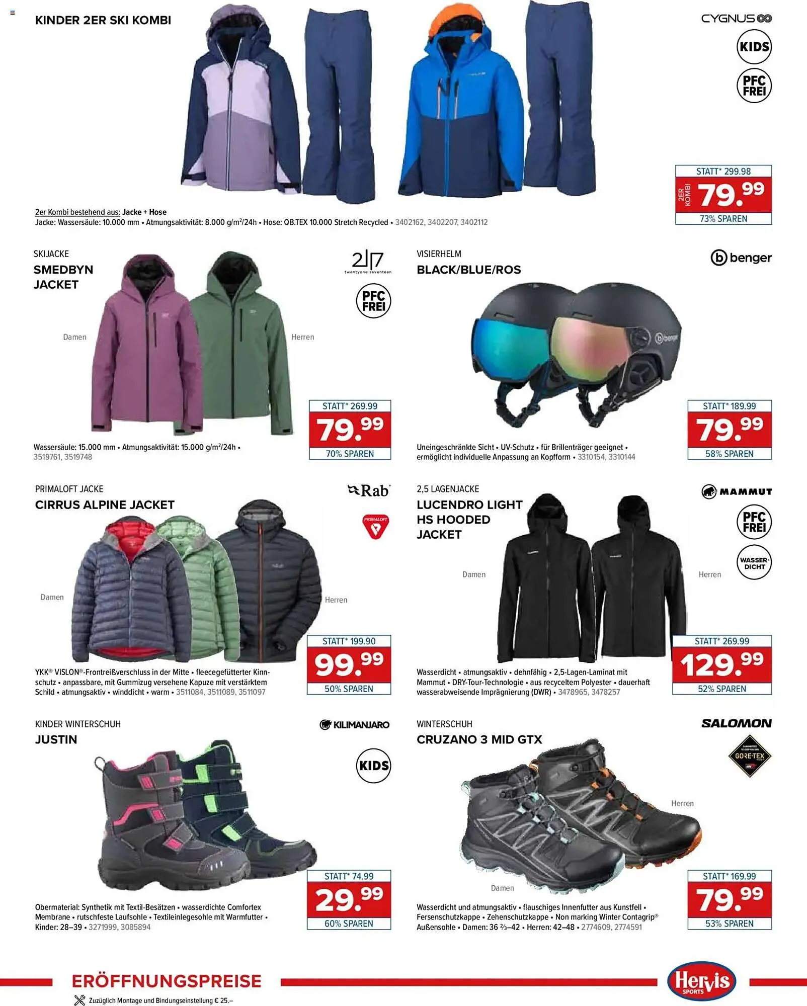 Hervis Flugblatt von 4. Dezember bis 6. Dezember 2025 - Flugblätt seite  3