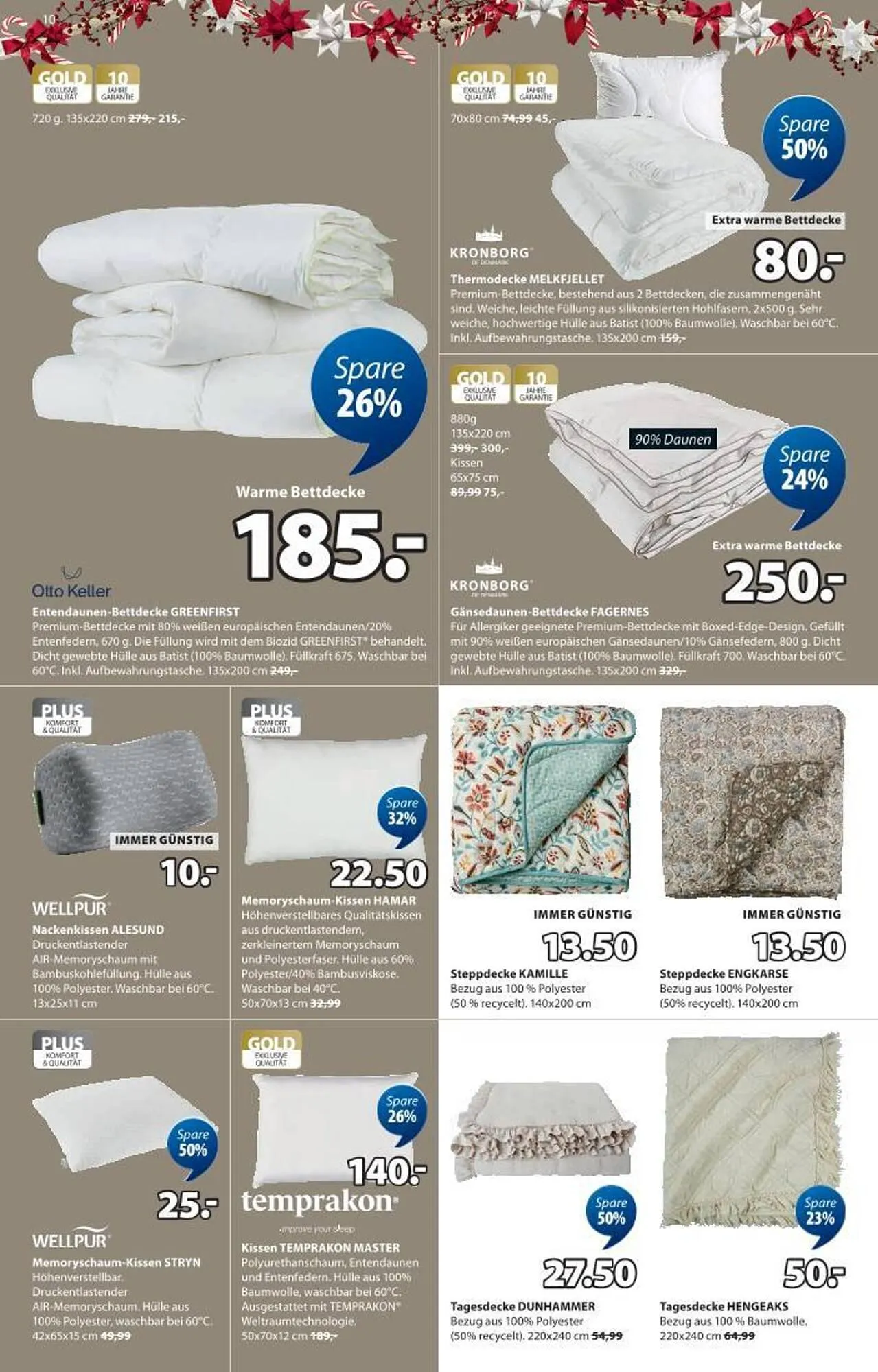 JYSK Flugblatt von 27. Oktober bis 2. Dezember 2025 - Flugblätt seite 10