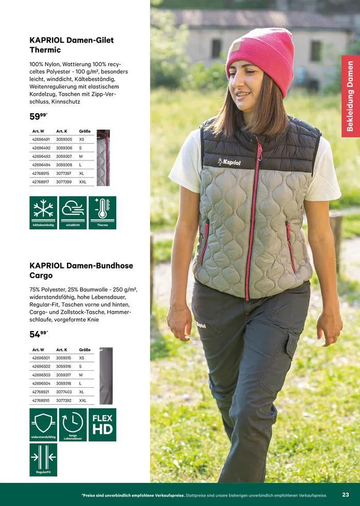 Katalog Bekleidung 2024 von 17. Mai bis 26. Mai 2024 - Flugblätt seite 23