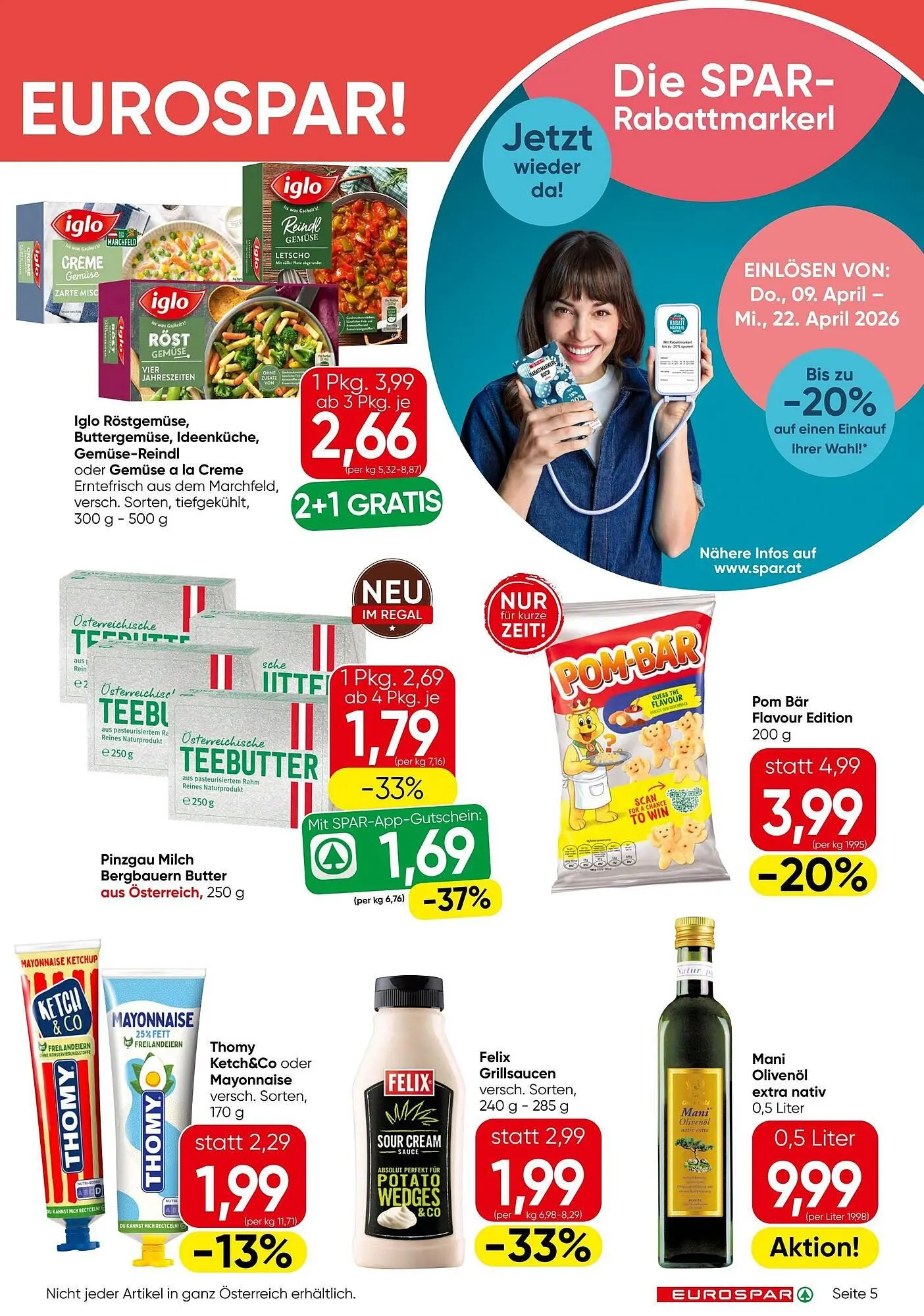 Eurospar Flugblatt von 9. April bis 22. April 2026 - Flugblätt seite  5