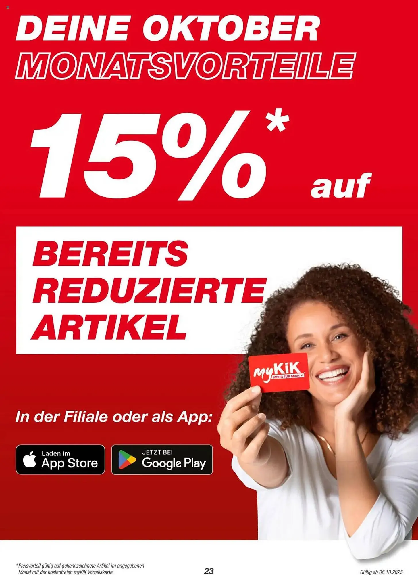 KiK Prospekt von 6. Oktober bis 10. November 2025 - Flugblätt seite 23