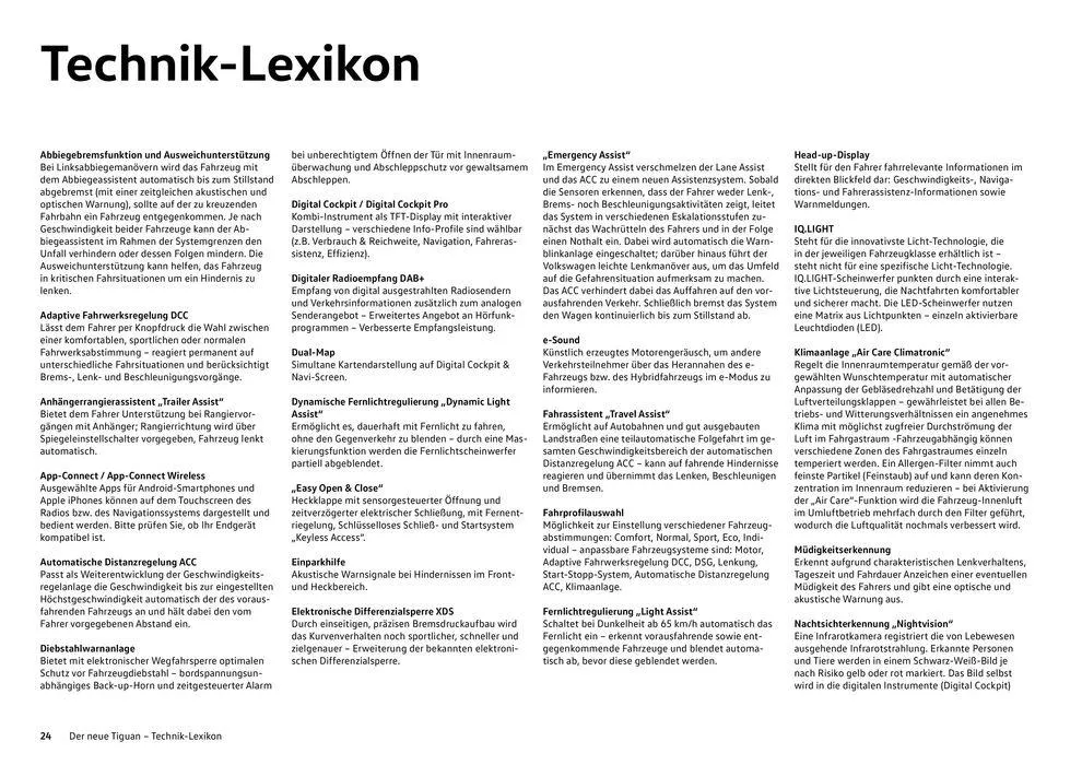 Volkswagen The new Tiguan von 16. Februar bis 16. Februar 2025 - Flugblätt seite  24