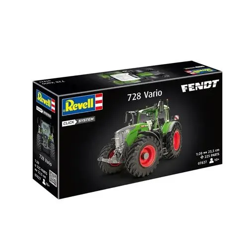 Fendt 728 Vario Tractor (Click System), Revell Bausatz zum Zusammenstecken mehrfarbig