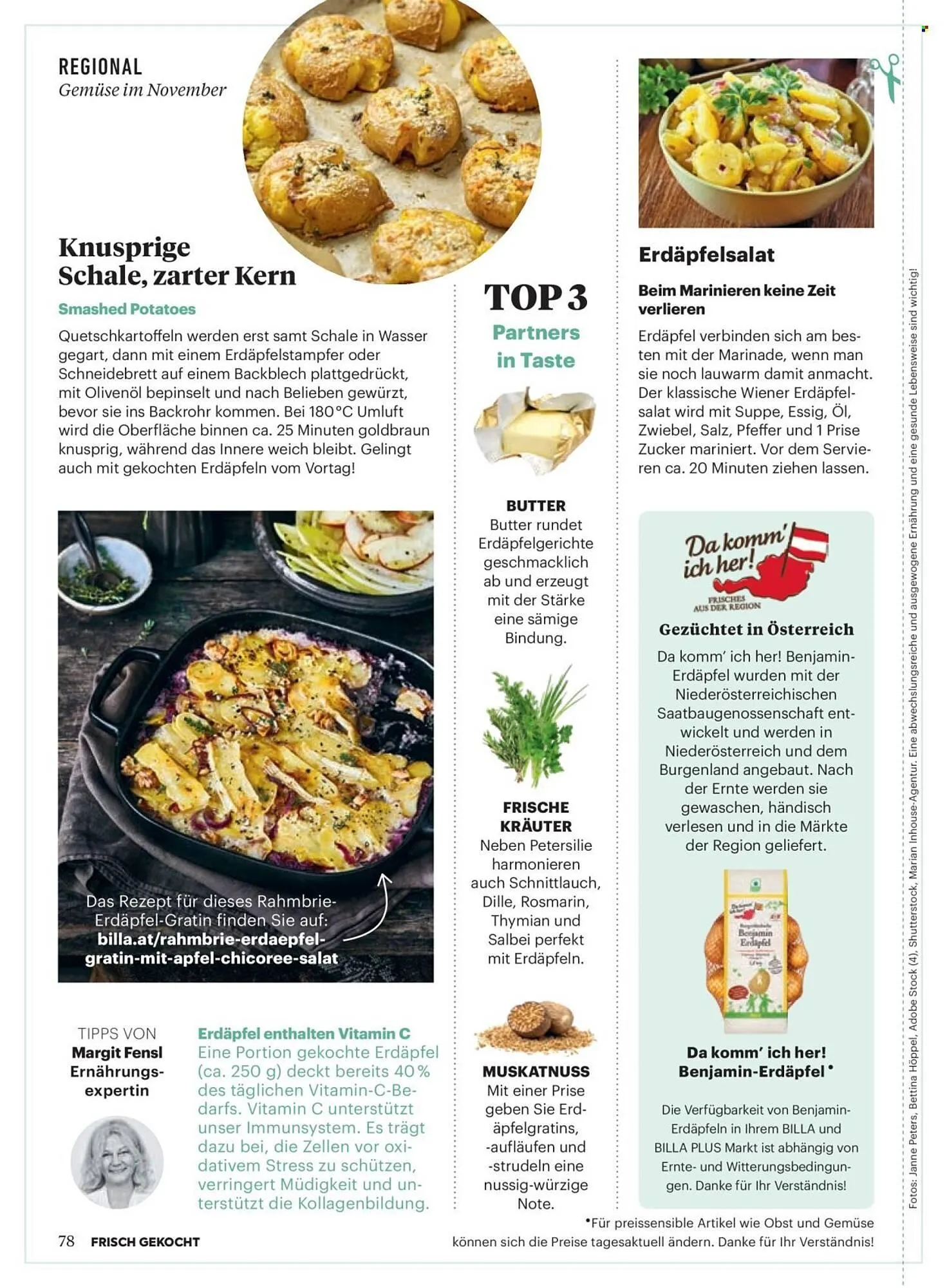 Billa Flugblatt von 1. November bis 30. November 2025 - Flugblätt seite  74