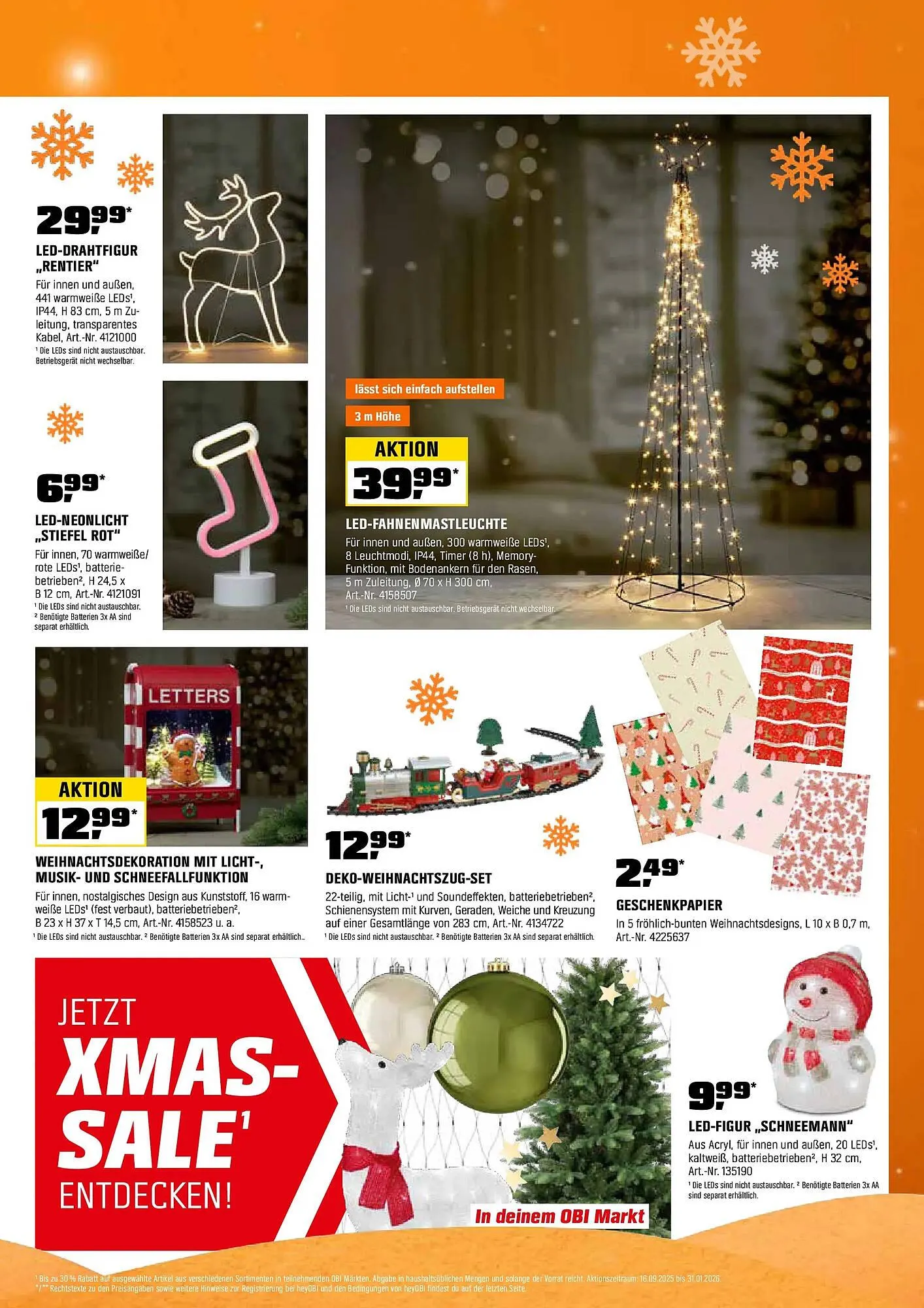 OBI Flugblatt von 1. Dezember bis 14. Dezember 2025 - Flugblätt seite  3