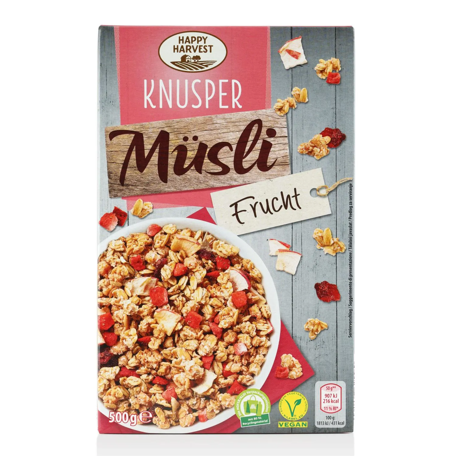 HAPPY HARVEST Knuspermüsli, Früchte