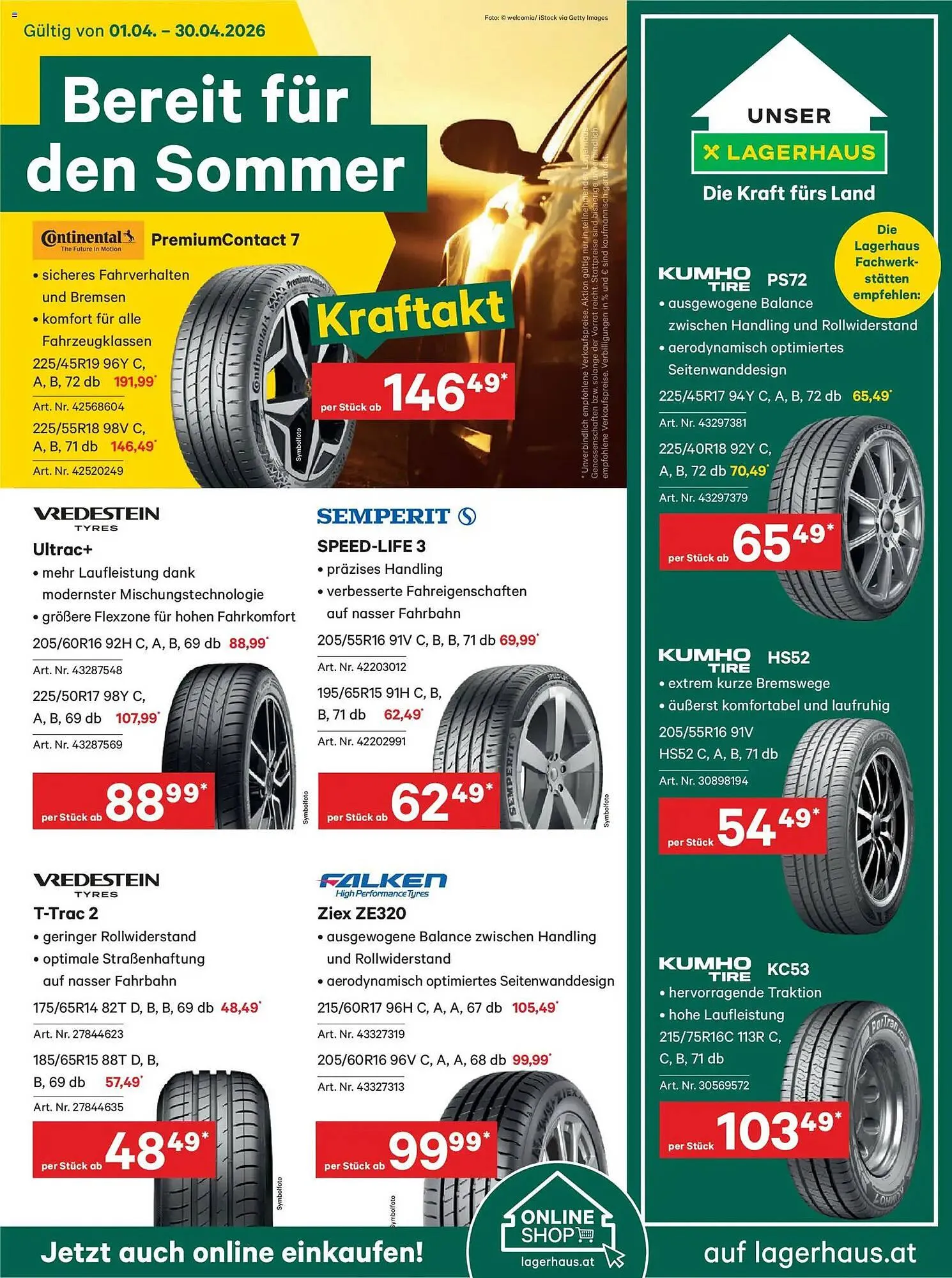 Lagerhaus Flugblatt von 1. April bis 30. April 2026 - Flugblätt seite  1