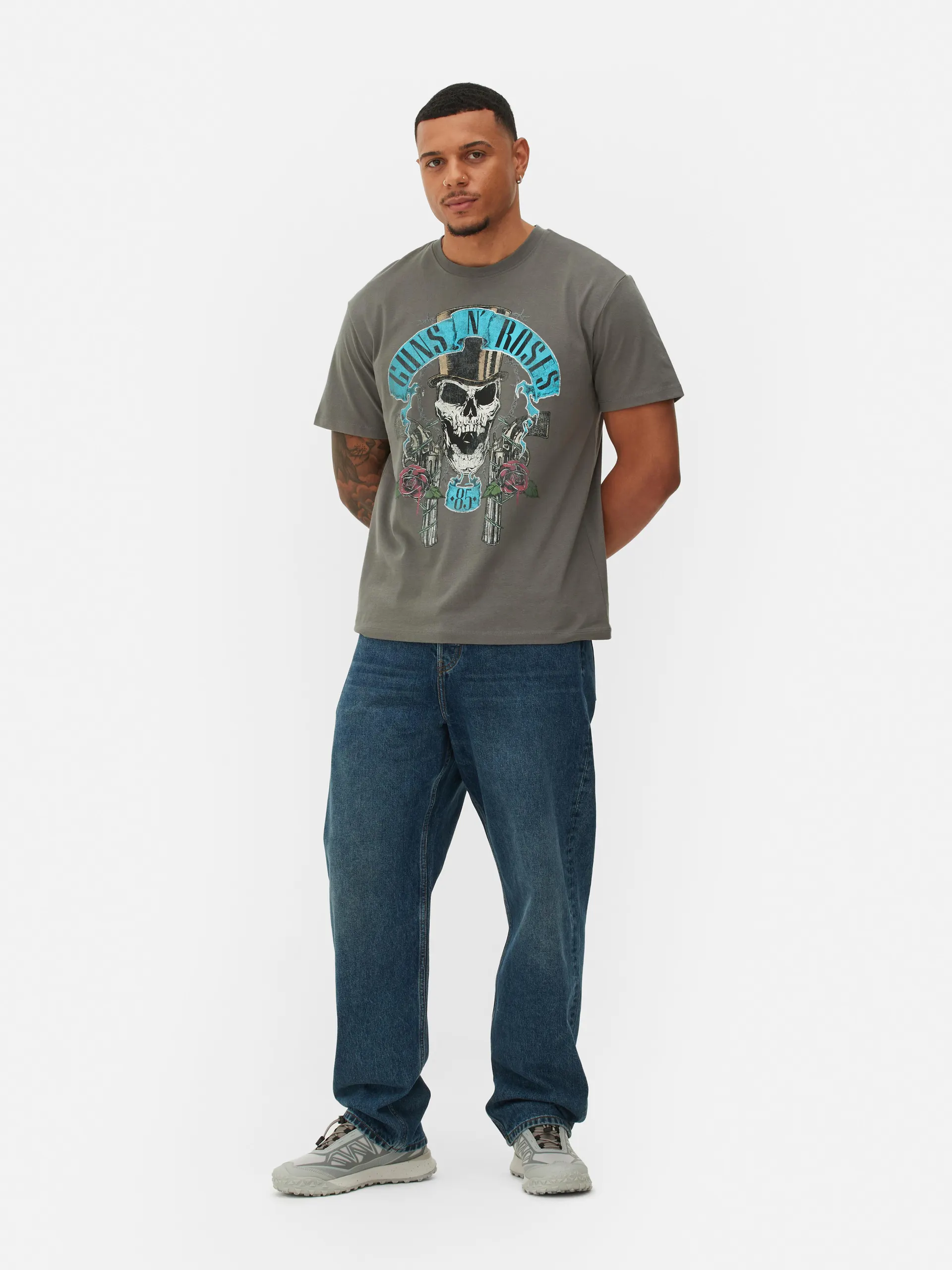 T-shirt met print Guns n’ Roses