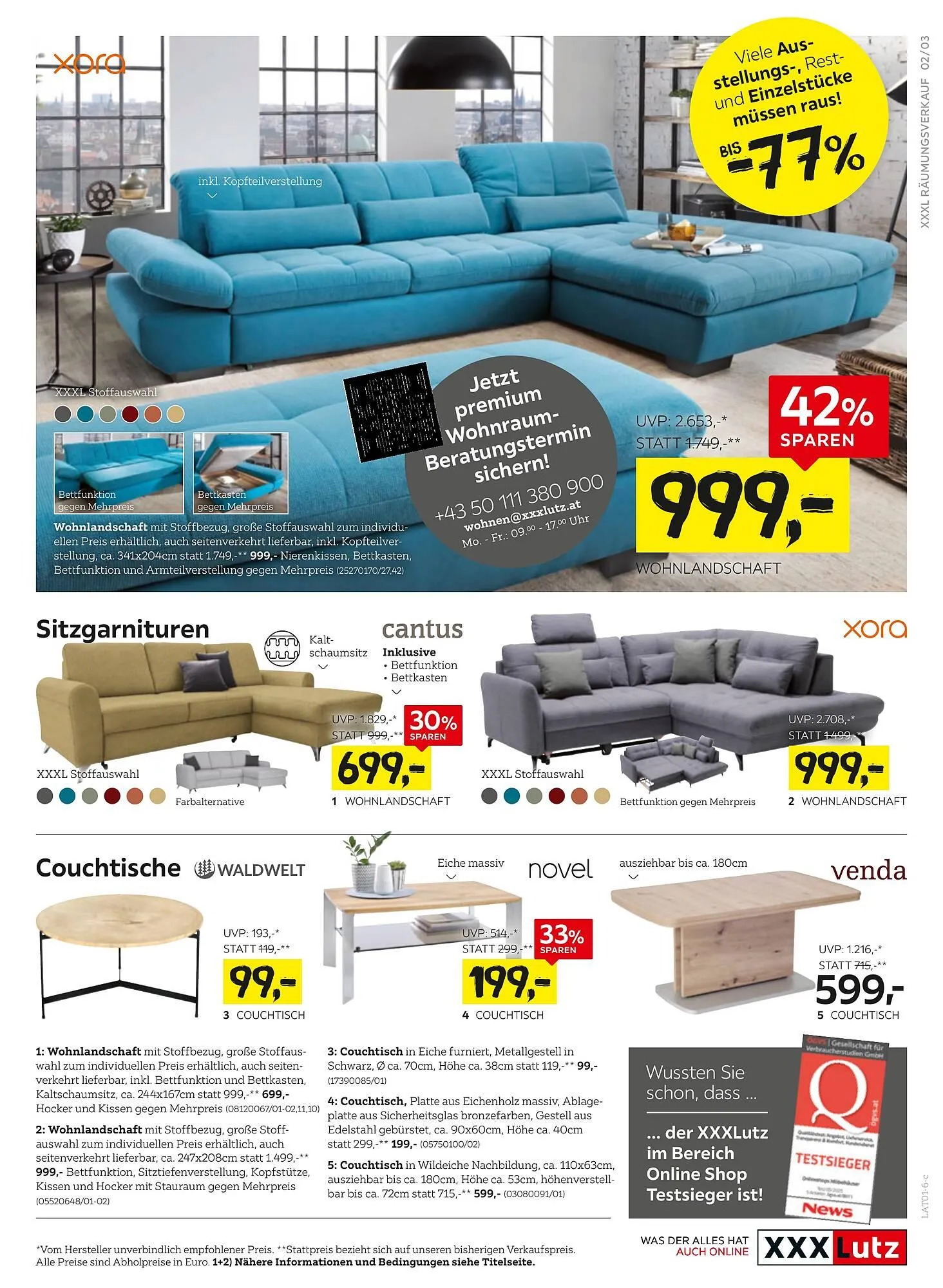 XXXLutz Prospekt von 5. Jänner bis 13. Jänner 2026 - Flugblätt seite  3