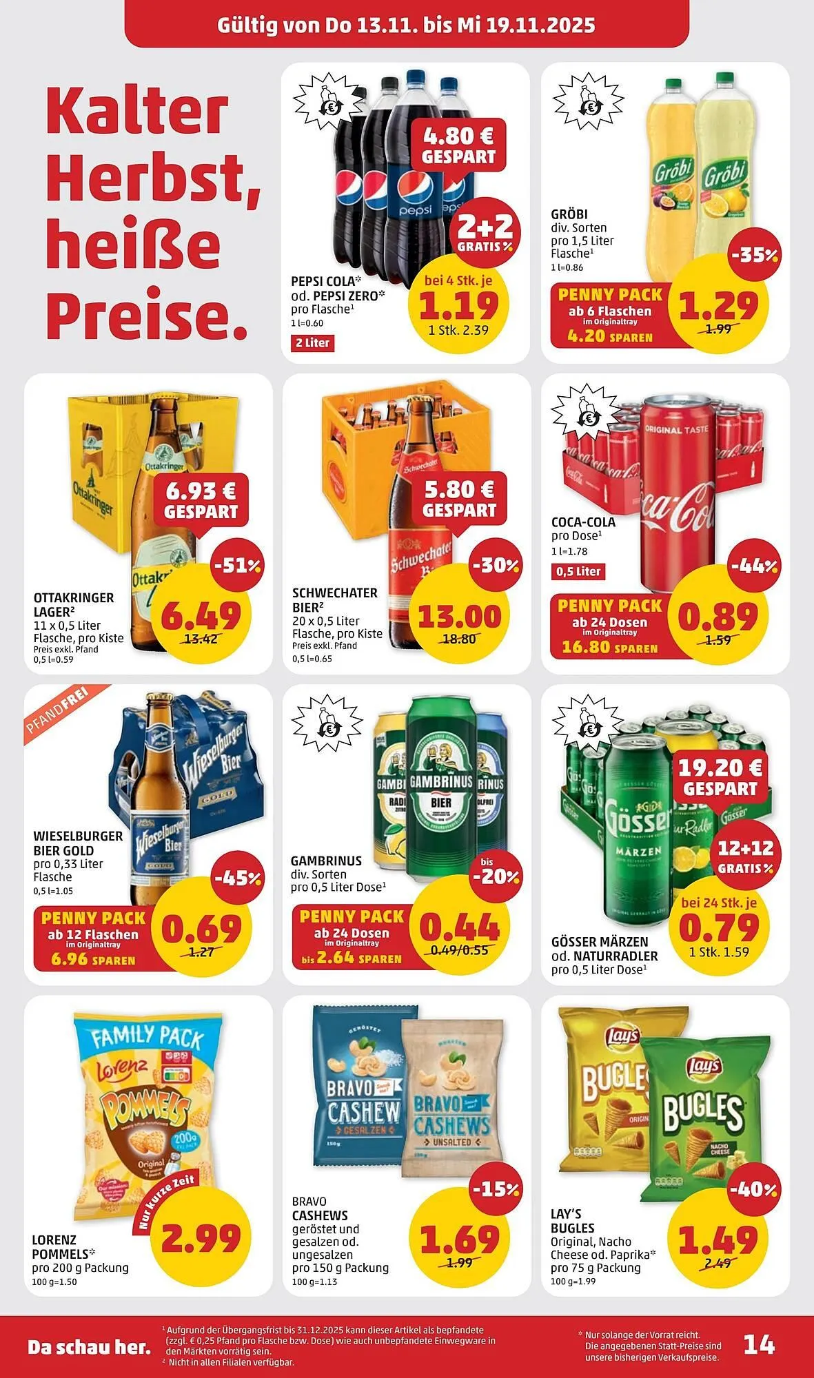 PENNY Flugblatt von 13. November bis 19. November 2025 - Flugblätt seite 14