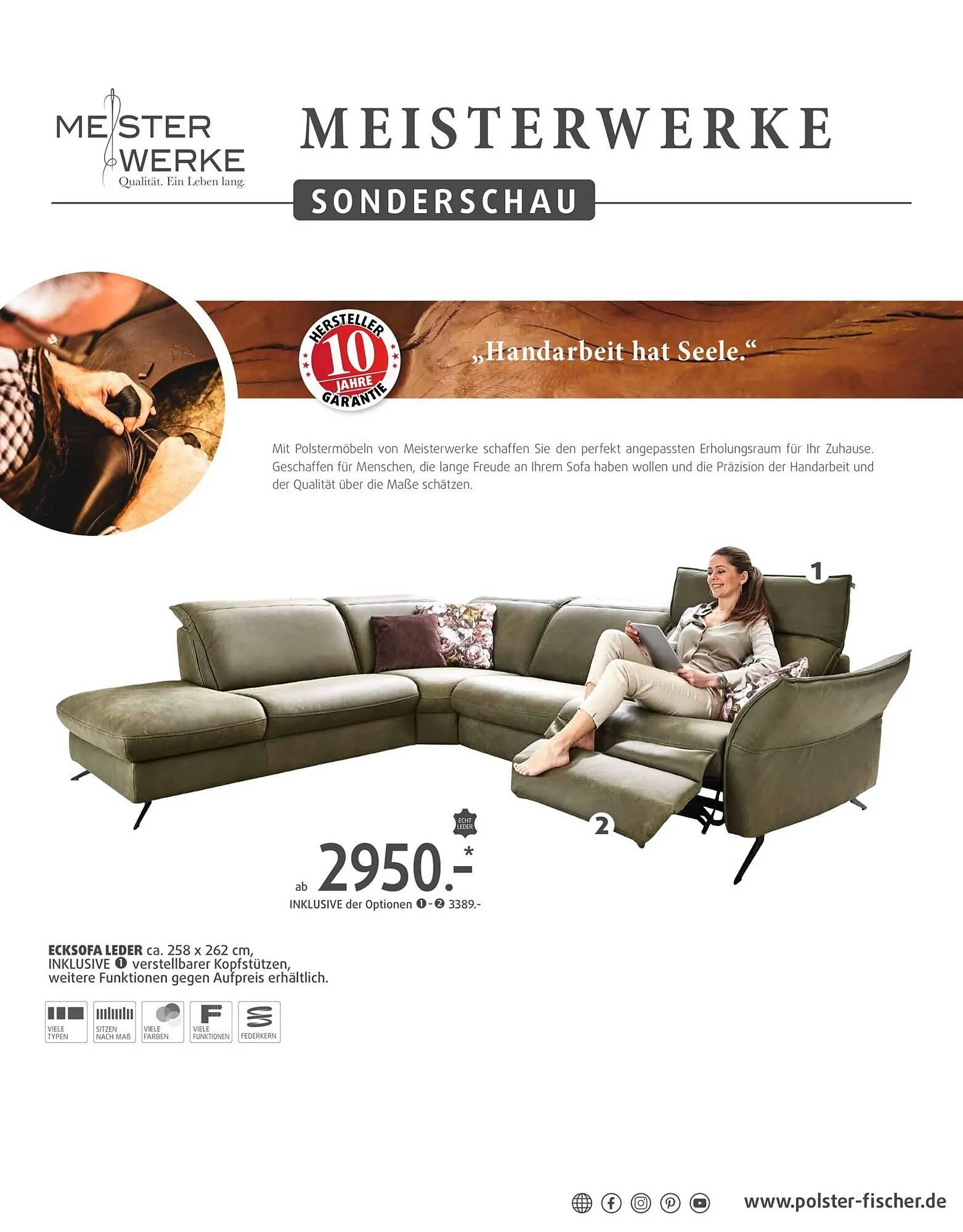 Polstermöbel Fischer Flugblatt von 15. Februar bis 17. März 2024 - Flugblätt seite 10