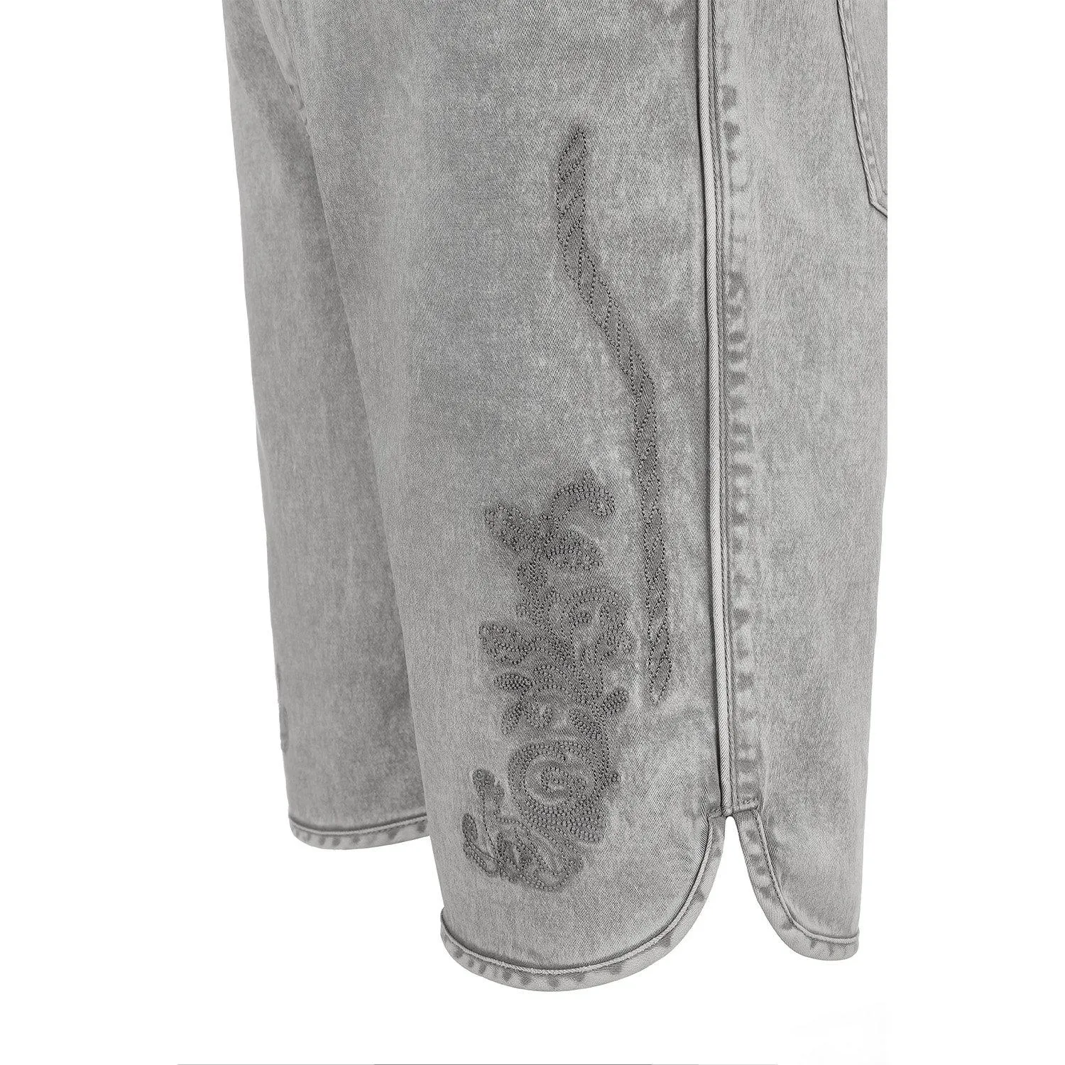 Herren Trachtenjeans grau ohne Latz