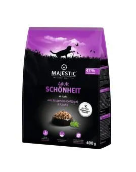 MAJESTIC Schönheit mit Geflügel, Lachs für Katzen 400 g