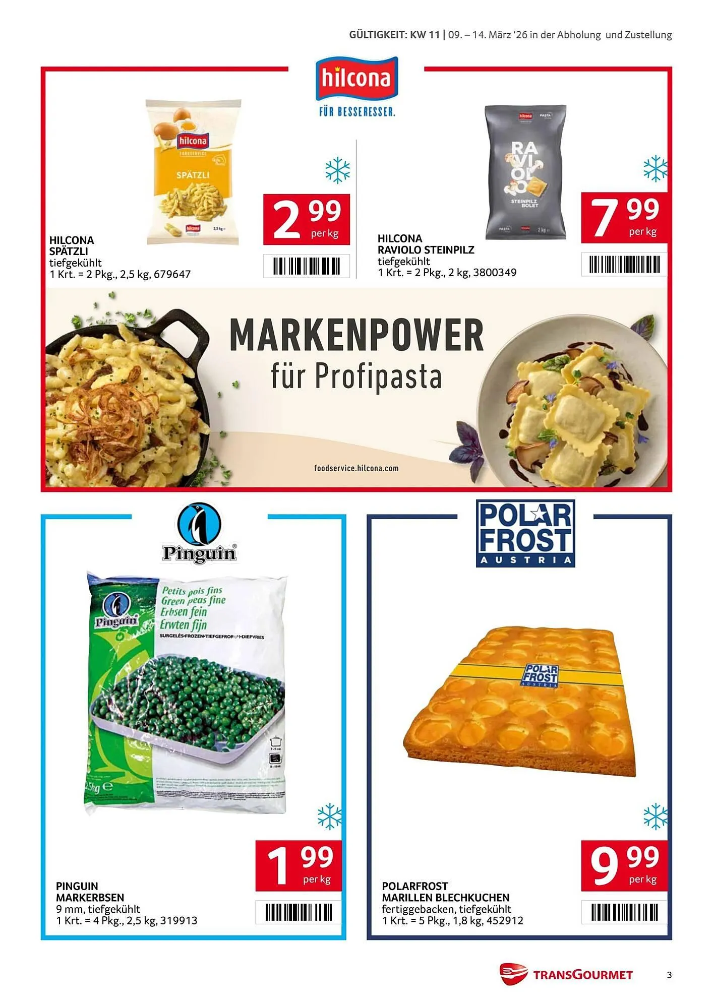 Transgourmet Flugblatt von 9. März bis 15. März 2026 - Flugblätt seite 3
