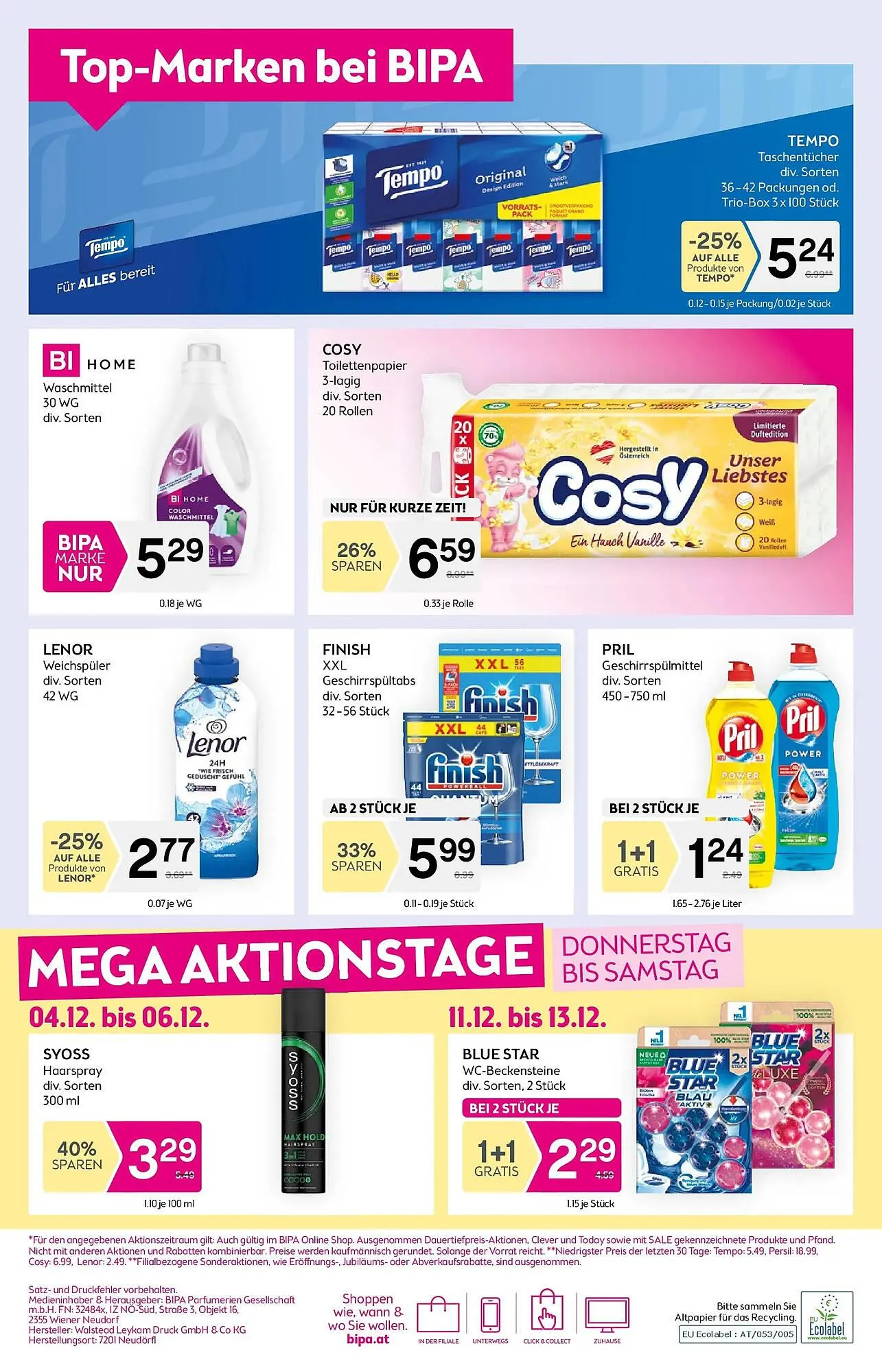 Bipa Flugblatt von 4. Dezember bis 17. Dezember 2025 - Flugblätt seite  14