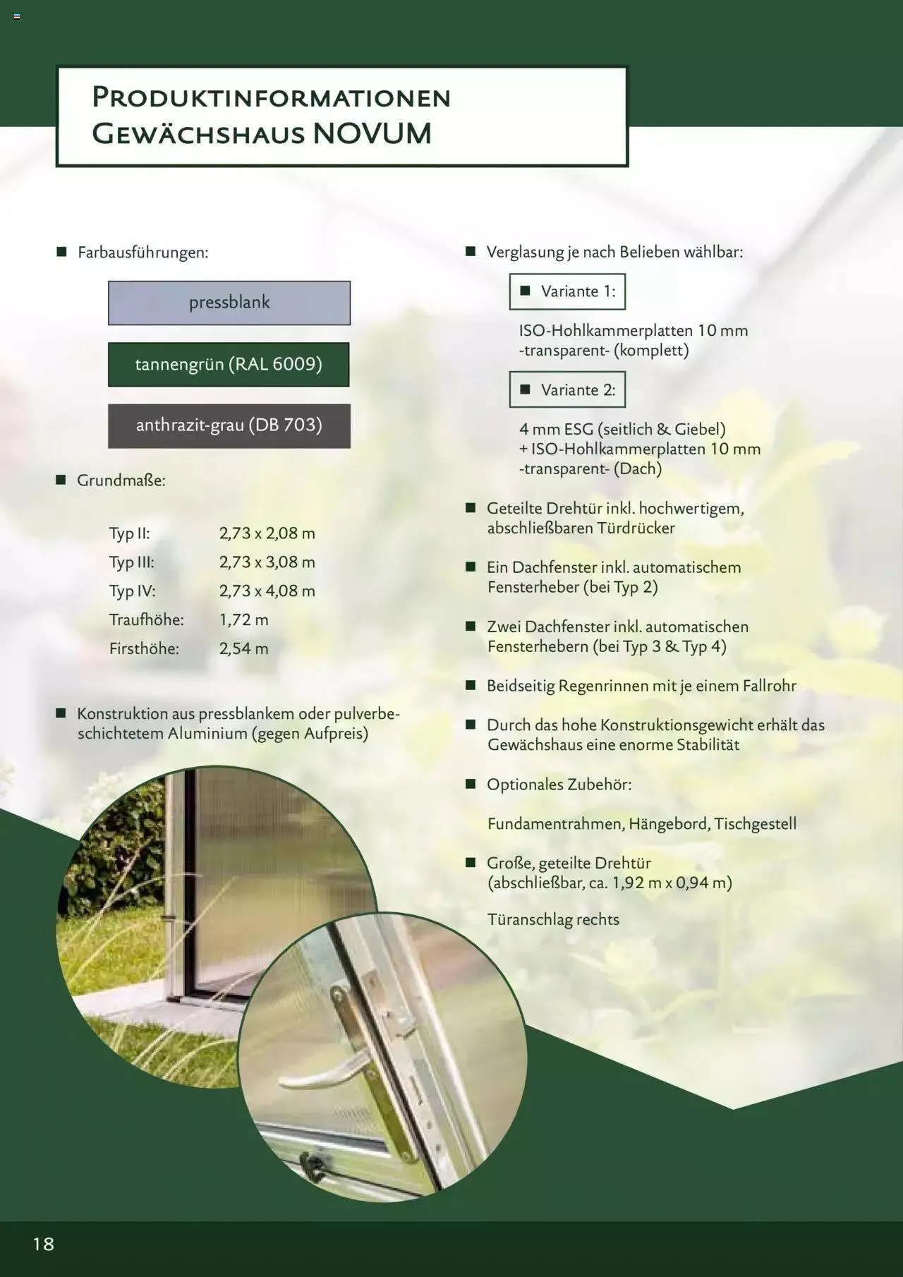 Dehner - KGT Premium Gewächshäuser von 12. Jänner bis 31. Dezember 2023 - Flugblätt seite 18