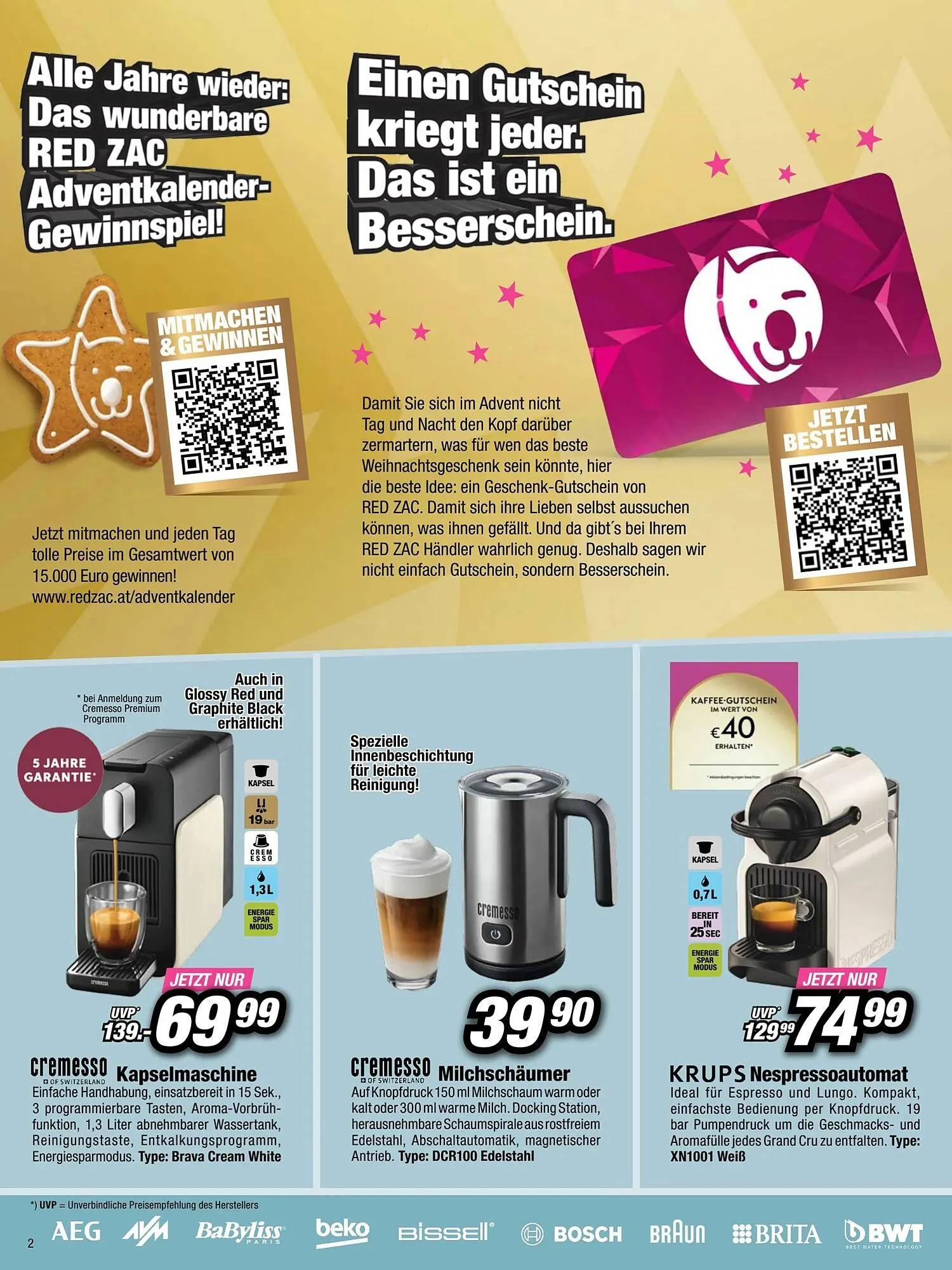 Red Zac Flugblatt von 7. Dezember bis 25. Dezember 2025 - Flugblätt seite  2