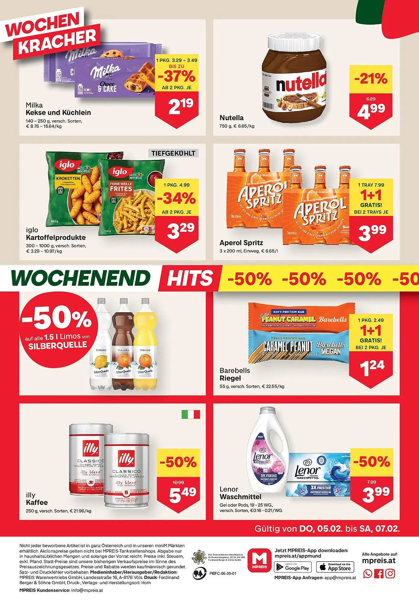 MPreis Flugblatt von 5. Februar bis 11. Februar 2026 - Flugblätt seite  16