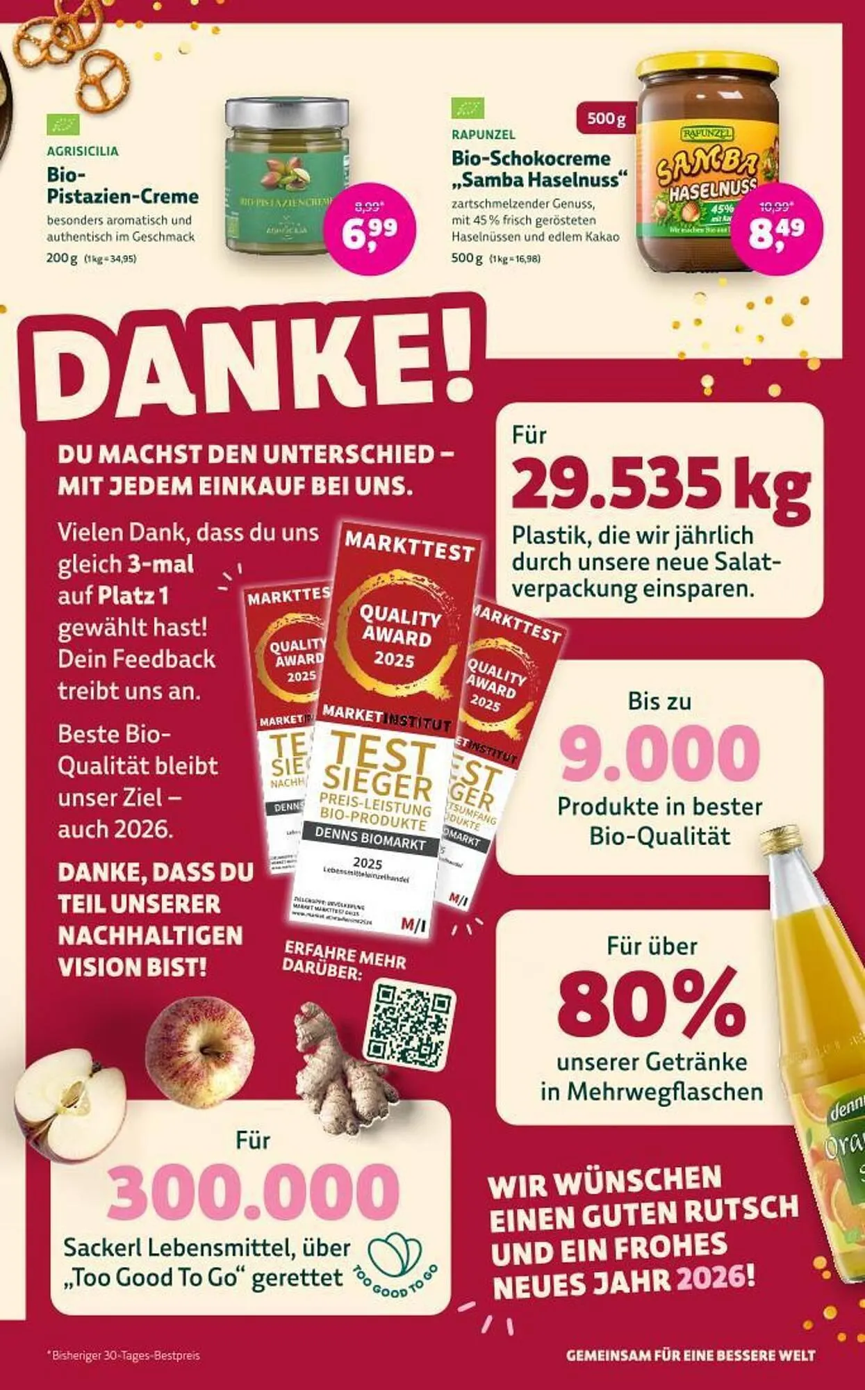 Denn's Biomarkt Flugblatt von 17. Dezember bis 31. Dezember 2025 - Flugblätt seite  15