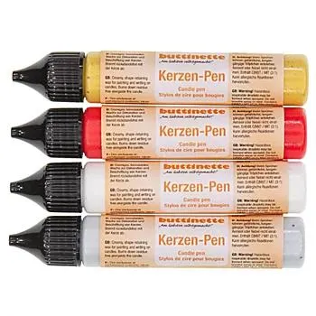 buttinette Kerzen-Pens "Weihnachten", 4x 28 ml