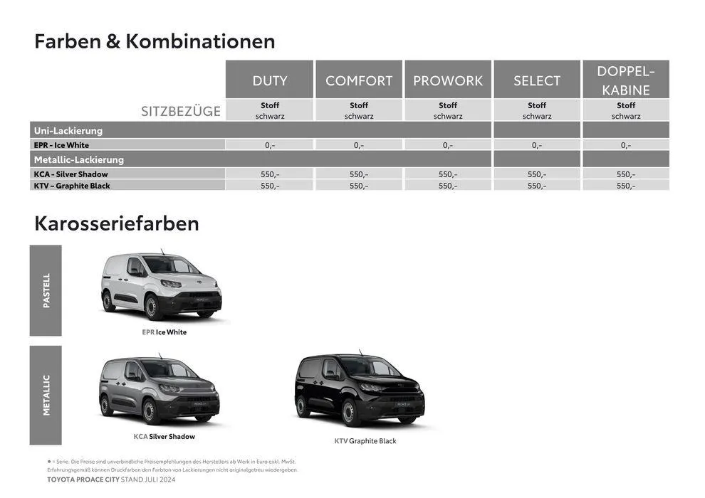 Toyota Proace City & Proace City Electric von 16. Juli bis 16. Juli 2025 - Flugblätt seite 10