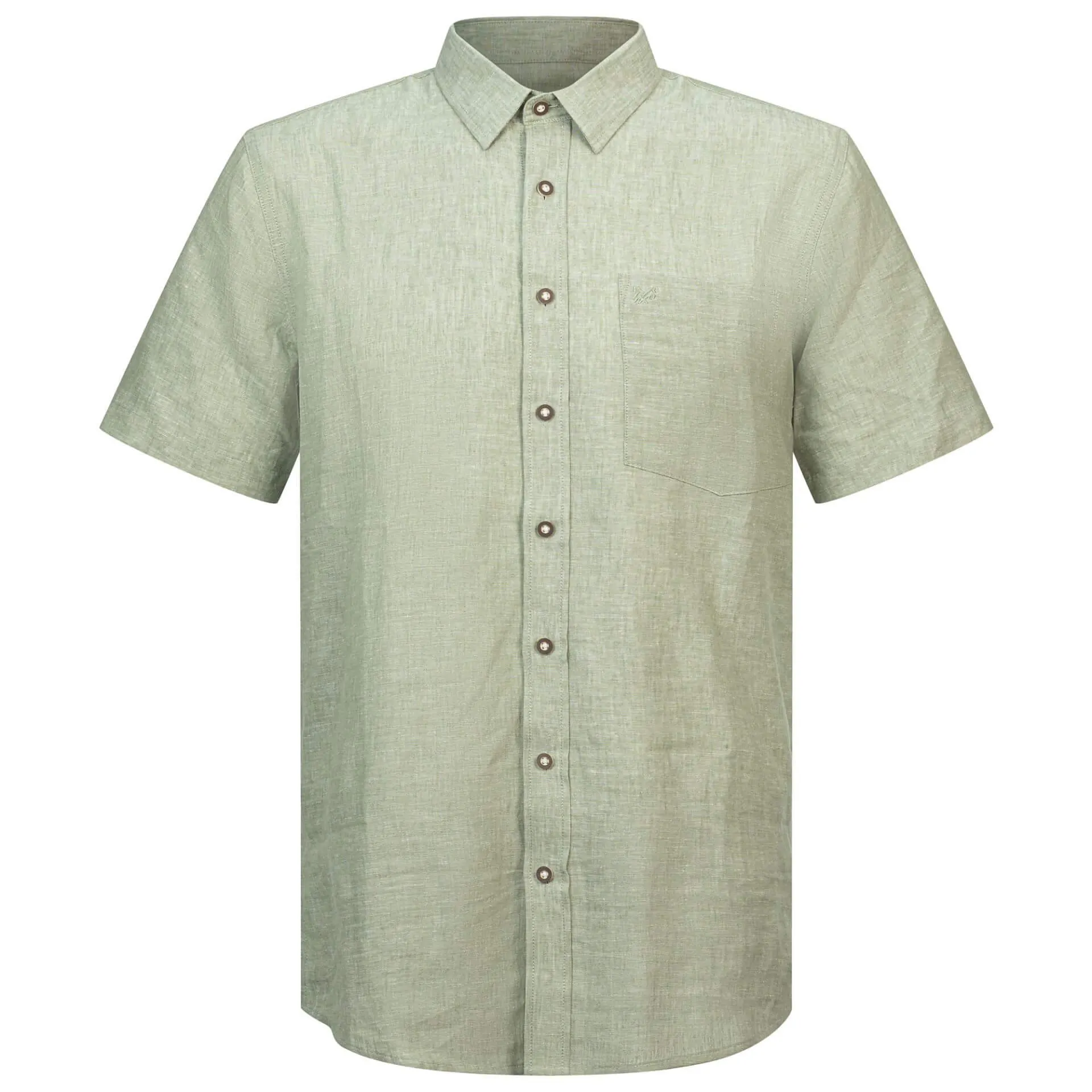 Herren Hemd "Michael" Kurzarm, Salbei