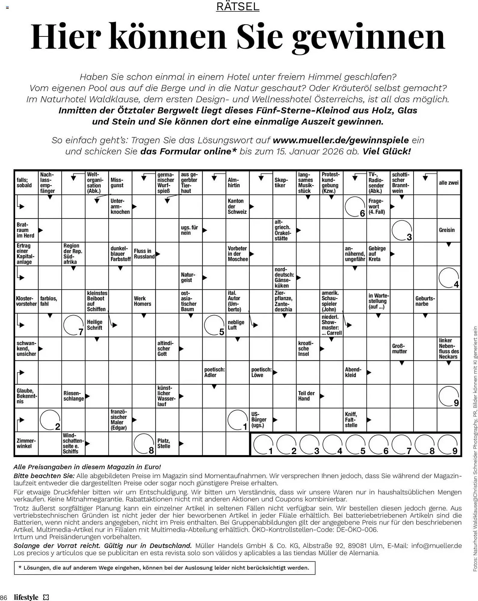 Müller Flugblatt von 17. November bis 31. Dezember 2025 - Flugblätt seite 86