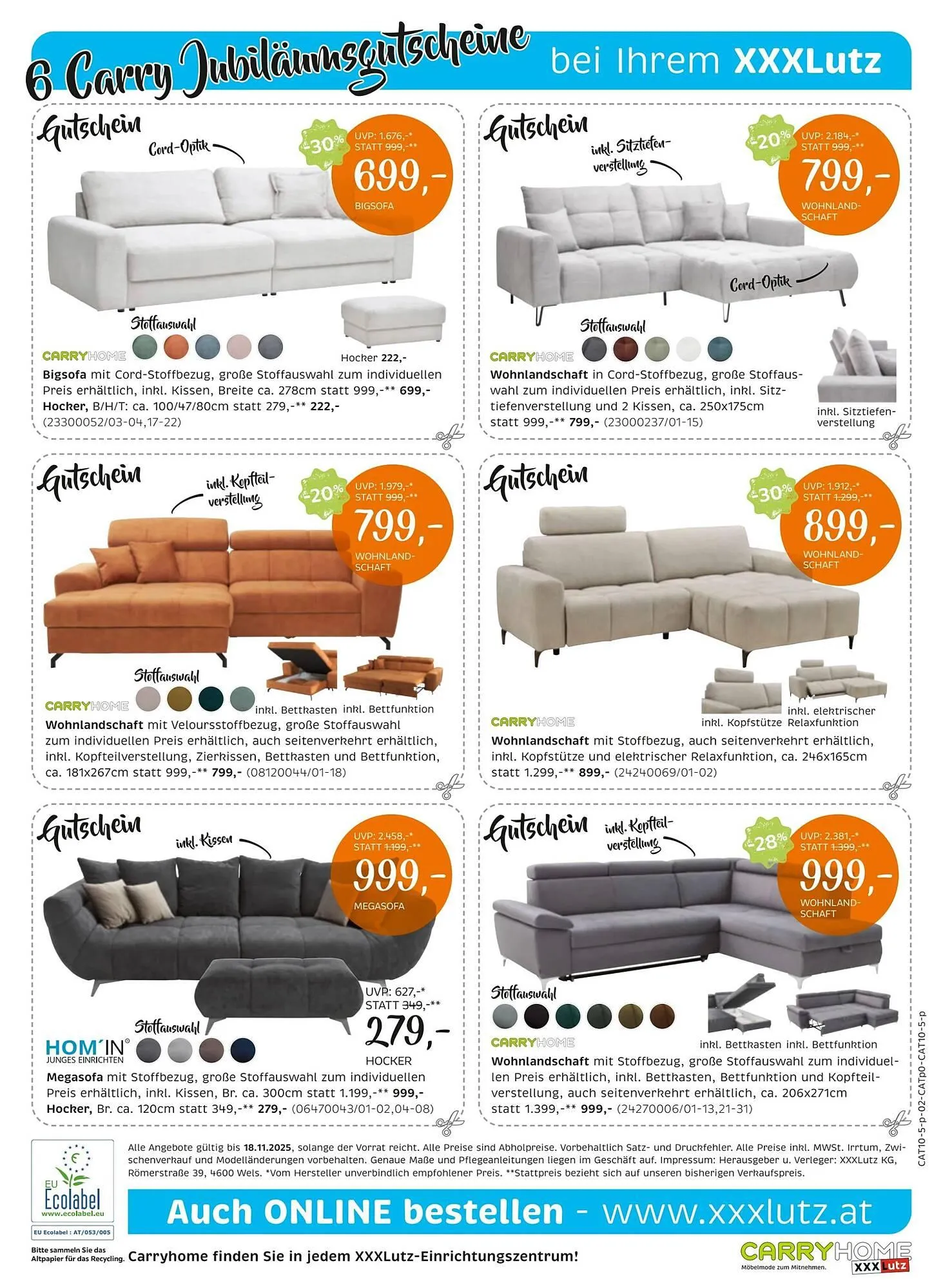 XXXLutz Prospekt von 4. November bis 18. November 2025 - Flugblätt seite 2